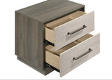 Fenwick Grey Oak 2-drawer Nightstand Bedside Table by Coaster at Eve Furniture