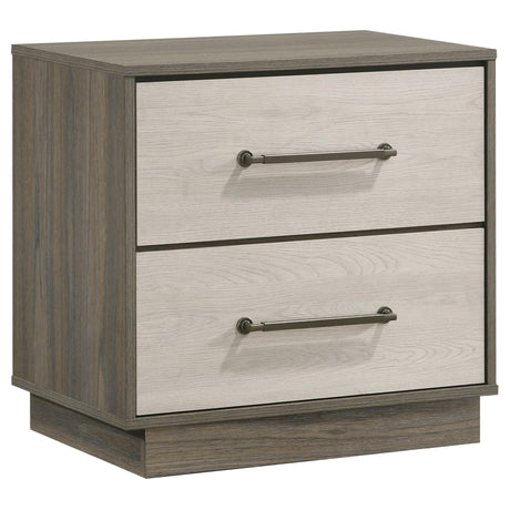 Fenwick Grey Oak 2-drawer Nightstand Bedside Table by Coaster at Eve Furniture