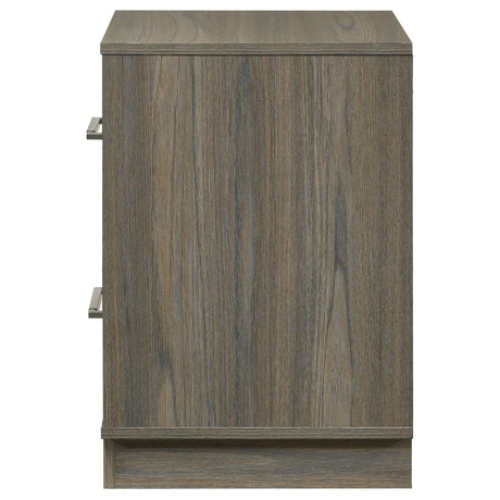 Fenwick Grey Oak 2-drawer Nightstand Bedside Table by Coaster at Eve Furniture