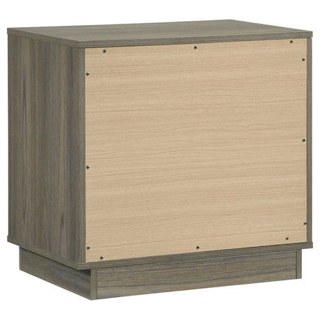 Fenwick Grey Oak 2-drawer Nightstand Bedside Table by Coaster at Eve Furniture