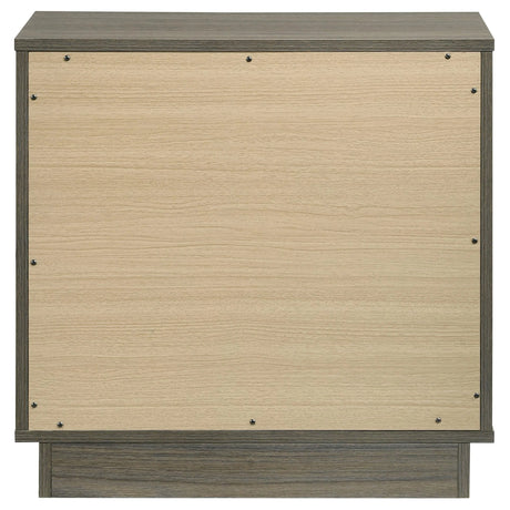 Fenwick Grey Oak 2-drawer Nightstand Bedside Table by Coaster at Eve Furniture