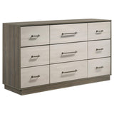 Fenwick Grey Oak 5-Piece Queen Bedroom Set by Coaster at Eve Furniture