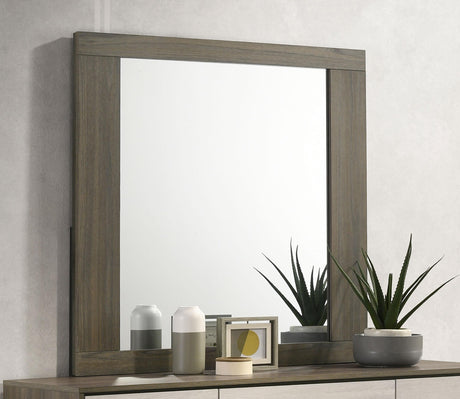 Fenwick Grey Oak Dresser Mirror by Coaster at Eve Furniture