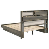 Fenwick Grey Oak Queen Bed Bookcase Headboard by Coaster at Eve Furniture