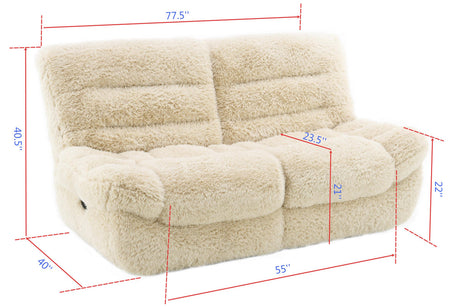 Ferland Beige Reclining Living Room Set by New Era Innovations at Eve Furniture