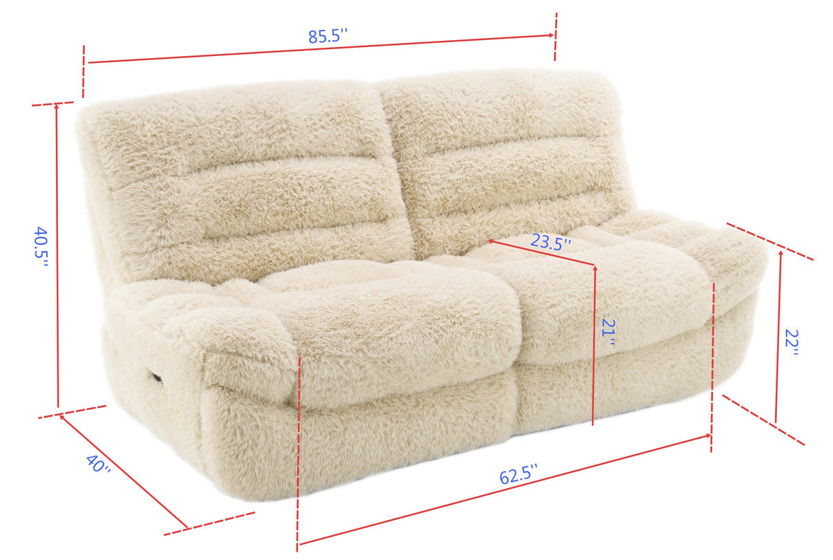 Ferland Beige Reclining Living Room Set by New Era Innovations at Eve Furniture