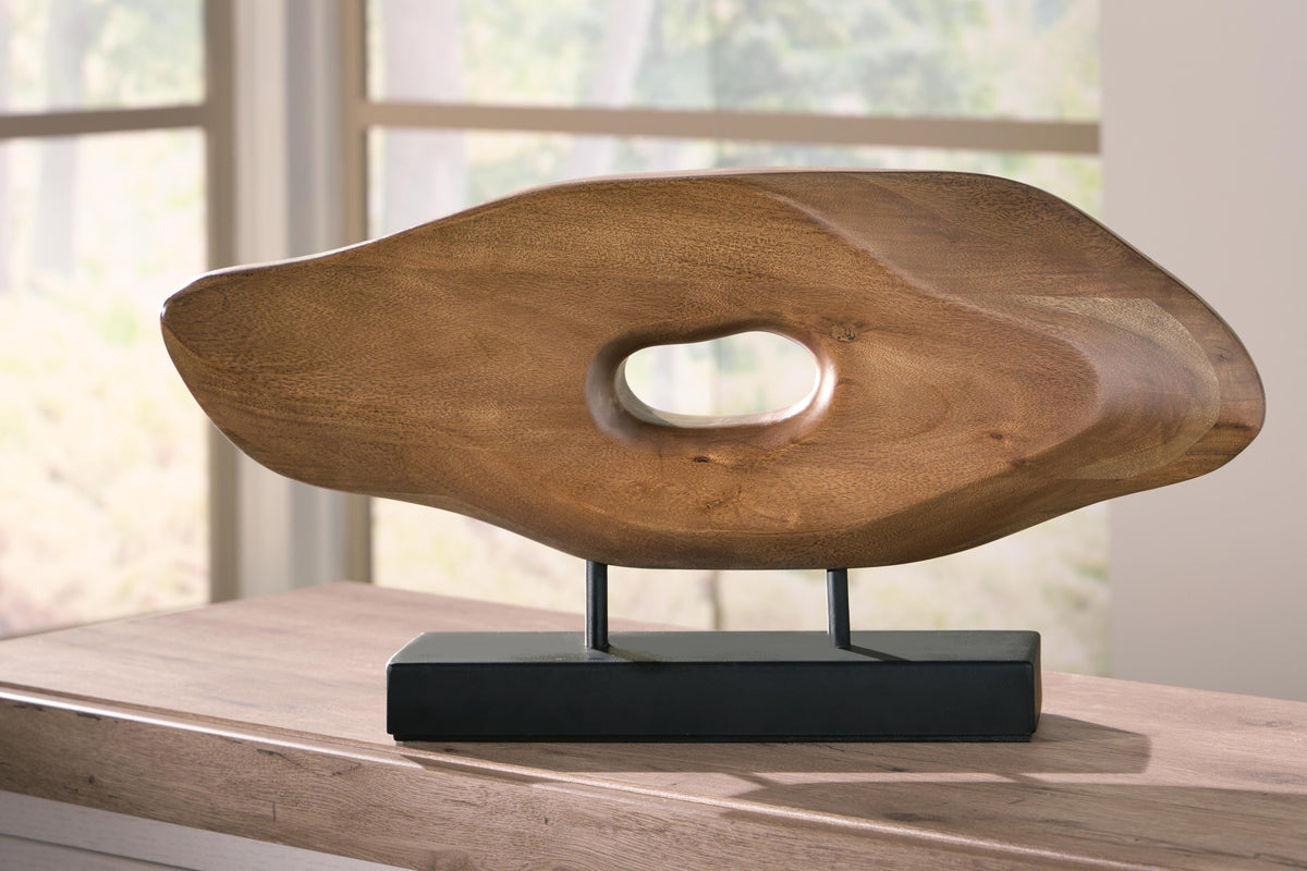 Ferminton Light Brown Sculpture by Ashley at Eve Furniture