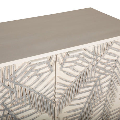 Fern 38" Cabinet with Two Doors in Coastal White by Home Trends & Design at Eve Furniture