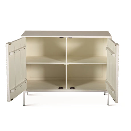 Fern 38" Cabinet with Two Doors in Coastal White by Home Trends & Design at Eve Furniture