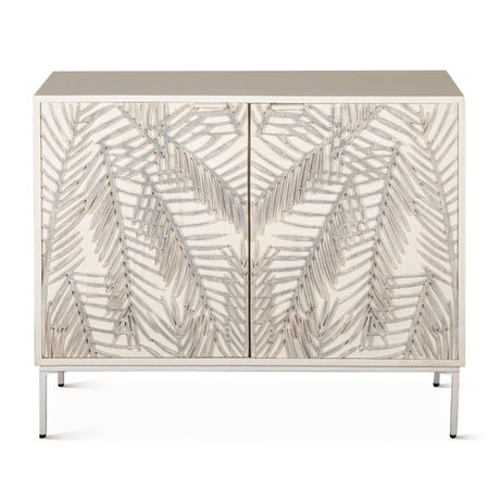 Fern 38" Cabinet with Two Doors in Coastal White by Home Trends & Design at Eve Furniture