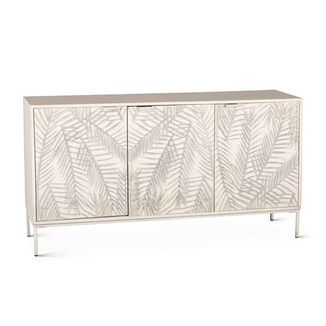Fern 57" Sideboard with Three Doors in Coastal White by Home Trends & Design at Eve Furniture