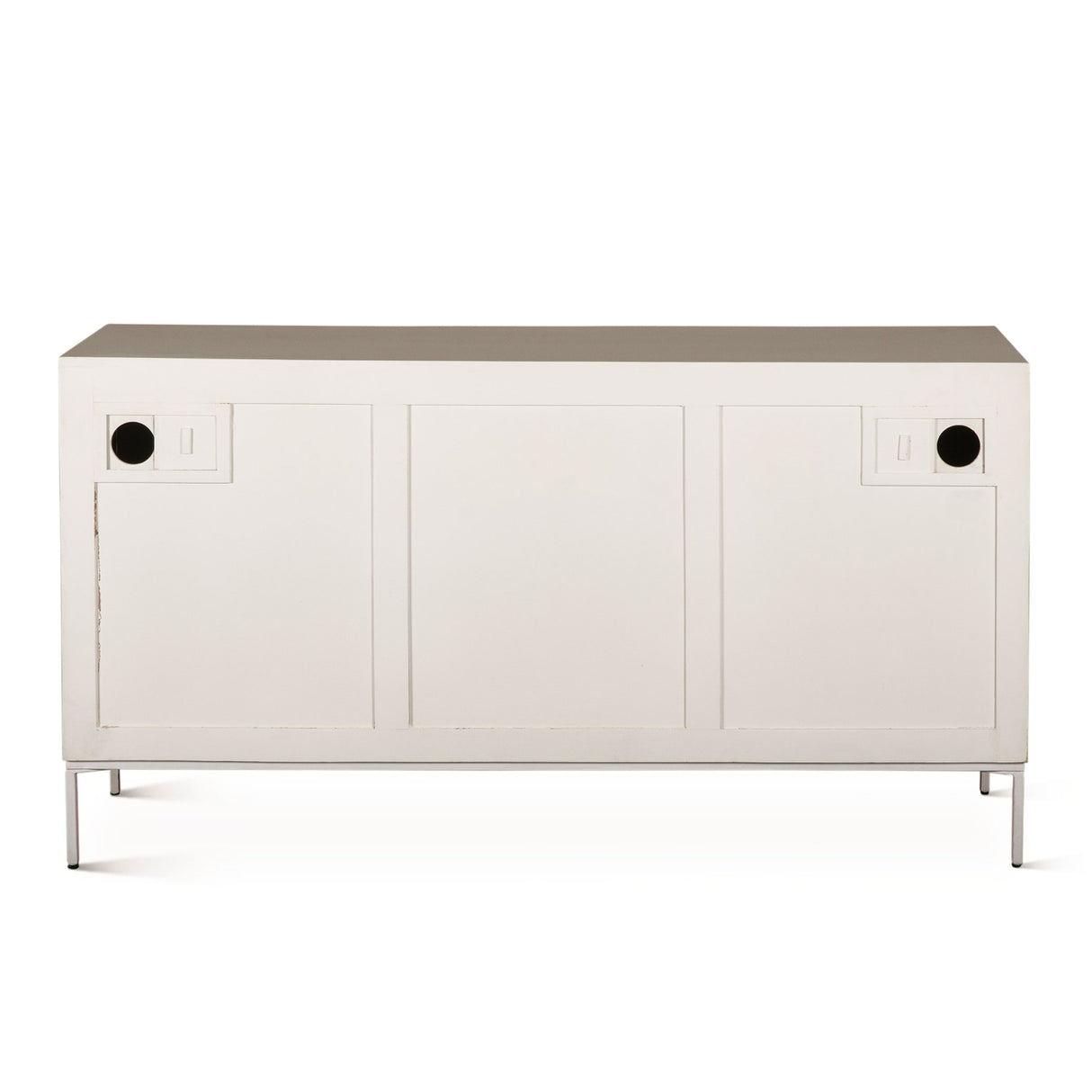 Fern 57" Sideboard with Three Doors in Coastal White by Home Trends & Design at Eve Furniture