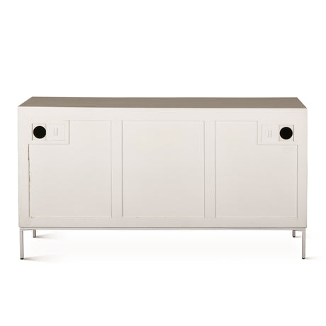Fern 57" Sideboard with Three Doors in Coastal White by Home Trends & Design at Eve Furniture