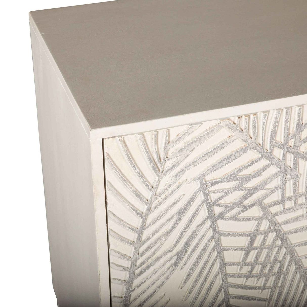 Fern 57" Sideboard with Three Doors in Coastal White by Home Trends & Design at Eve Furniture