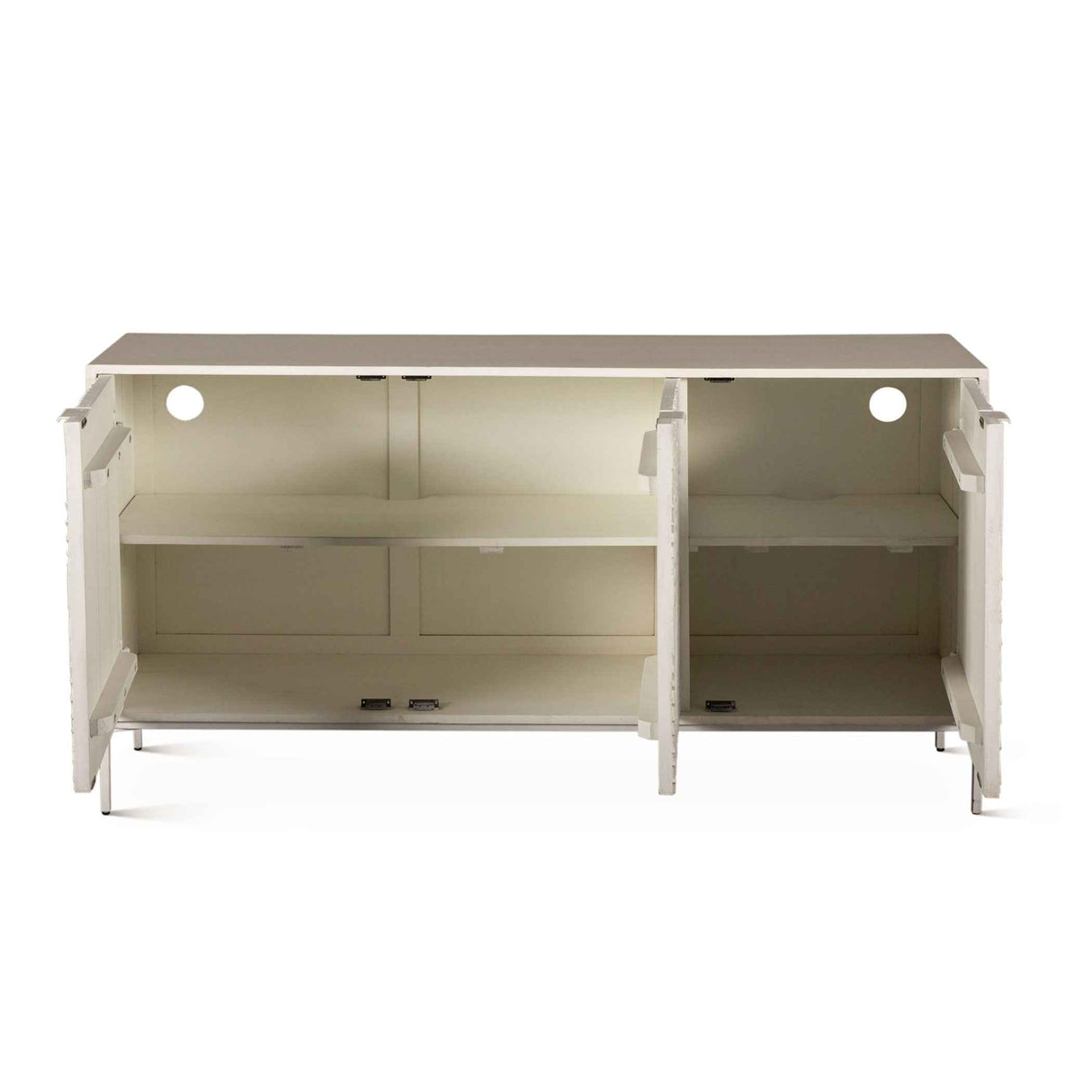Fern 57" Sideboard with Three Doors in Coastal White by Home Trends & Design at Eve Furniture