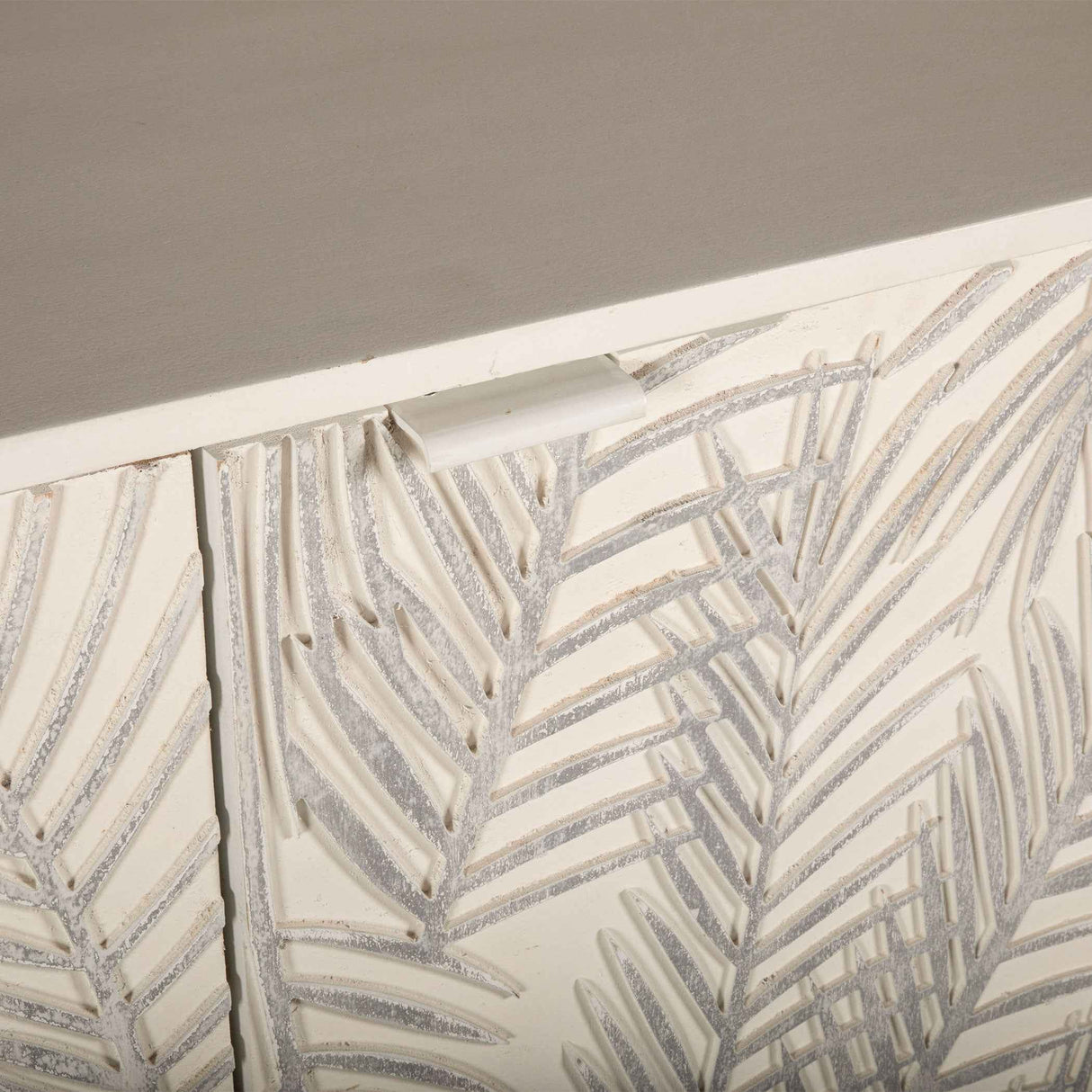 Fern 57" Sideboard with Three Doors in Coastal White by Home Trends & Design at Eve Furniture