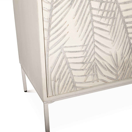 Fern 57" Sideboard with Three Doors in Coastal White by Home Trends & Design at Eve Furniture