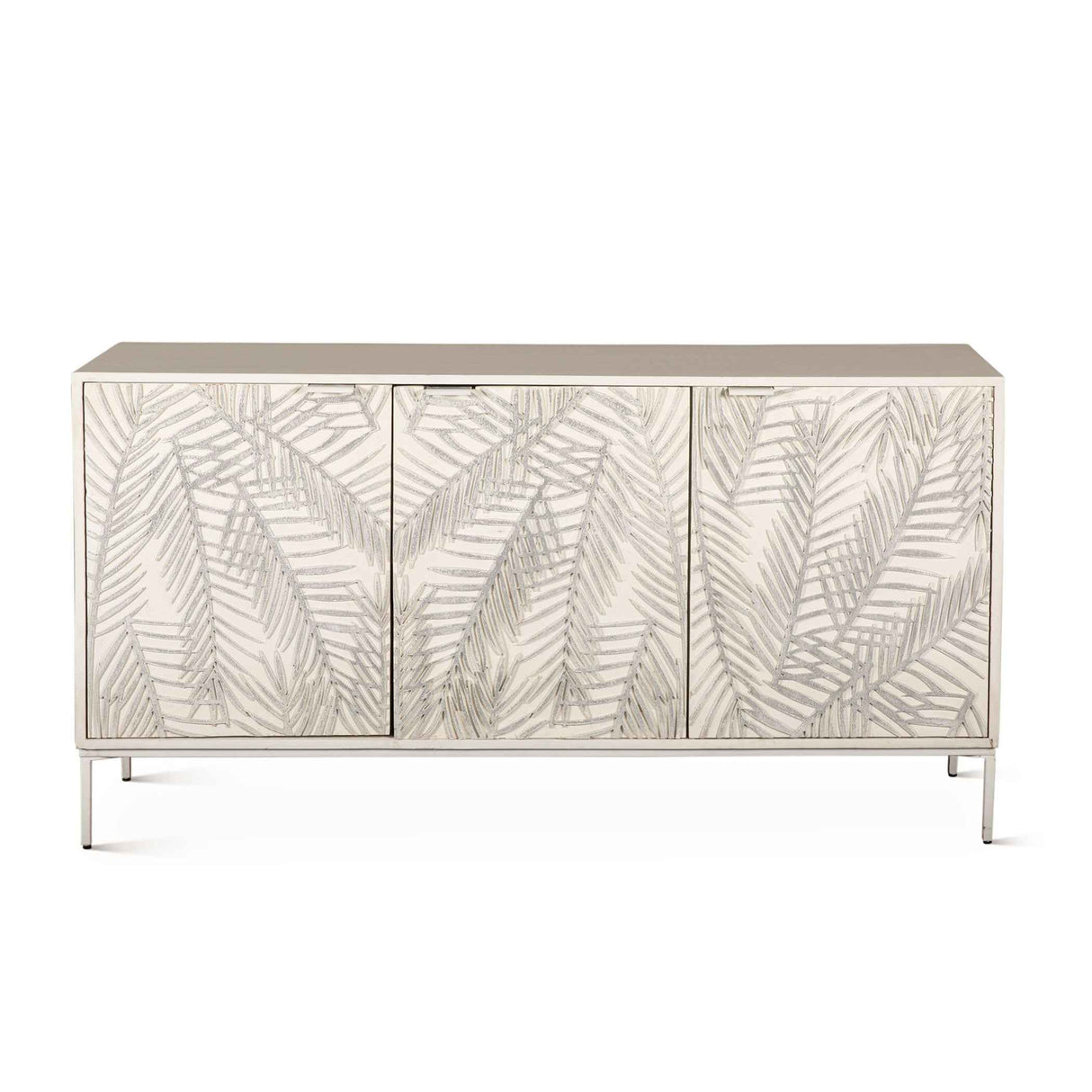 Fern 57" Sideboard with Three Doors in Coastal White by Home Trends & Design at Eve Furniture