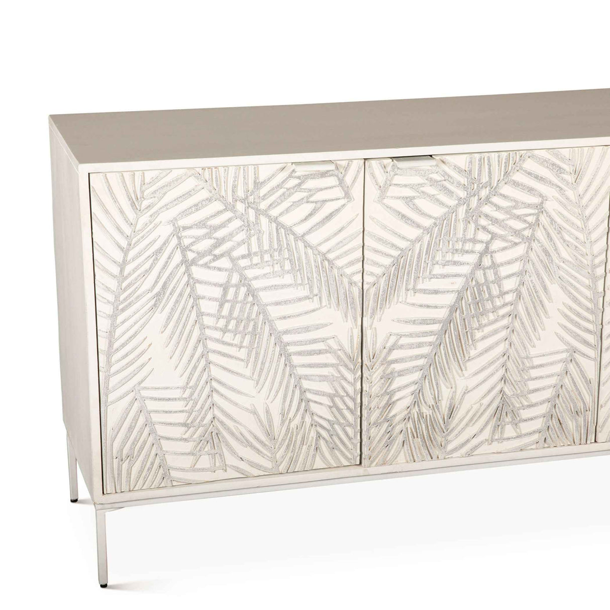 Fern 57" Sideboard with Three Doors in Coastal White by Home Trends & Design at Eve Furniture