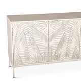 Fern 57" Sideboard with Three Doors in Coastal White by Home Trends & Design at Eve Furniture