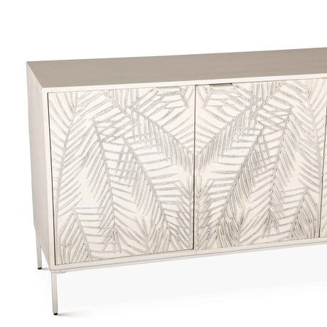 Fern 57" Sideboard with Three Doors in Coastal White by Home Trends & Design at Eve Furniture