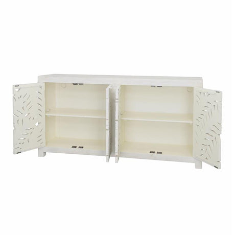 Fern 70" Sideboard in Distressed White by Home Trends & Design at Eve Furniture