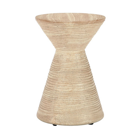 Fern Outdoor Beige 15" Round Accent Table by Classic Home at Eve Furniture
