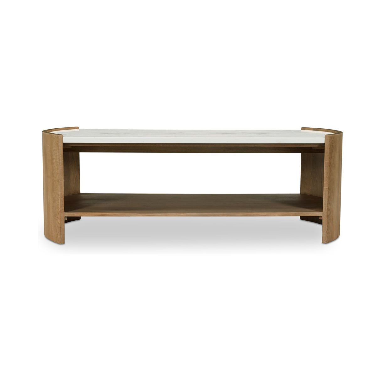 Fern White/Brown Coffee Table by Moe's Home at Eve Furniture