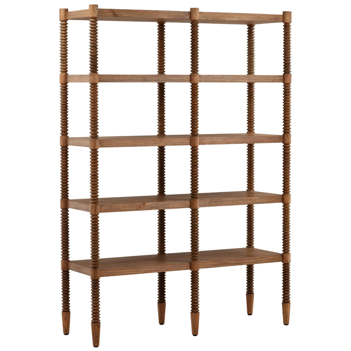 Fernandez Bookcase, Brown by Dovetail at Eve Furniture