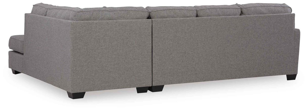 Ferne-Pike Charcoal 2-Piece Sectional with RAF Chaise by Ashley at Eve Furniture