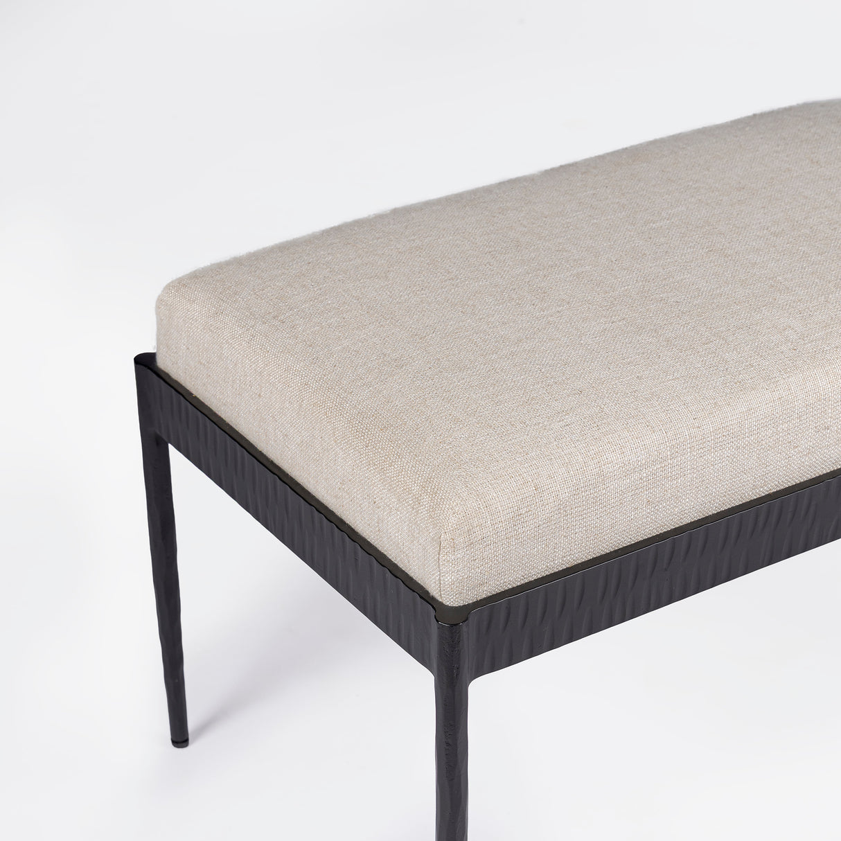 Ferra Hammered Ottoman by Co.House Designs at Eve Furniture