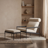 Ferra Hammered Ottoman by Co.House Designs at Eve Furniture