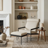 Ferra Hammered Ottoman by Co.House Designs at Eve Furniture