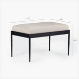 Ferra Hammered Ottoman by Co.House Designs at Eve Furniture
