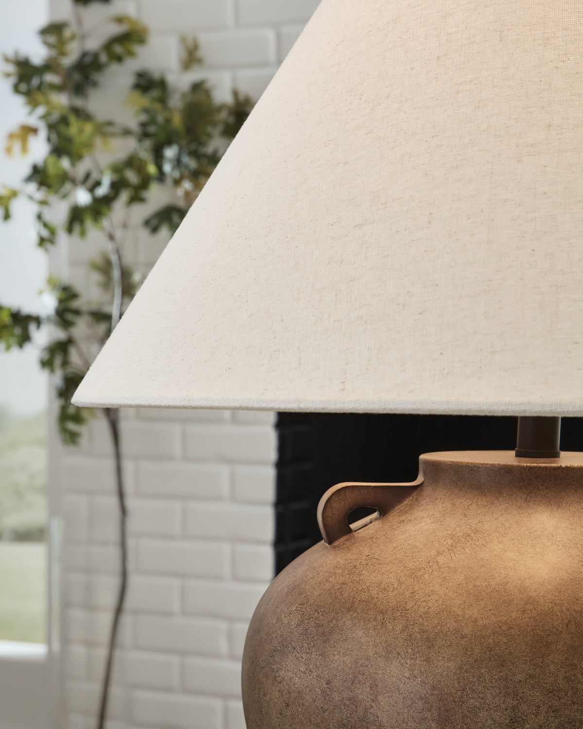 Ferrilby Antique Beige Table Lamp by Ashley at Eve Furniture