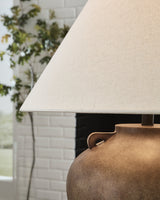 Ferrilby Antique Beige Table Lamp by Ashley at Eve Furniture