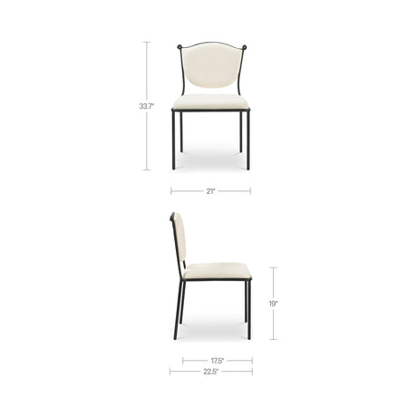 Ferris Cream Dining Chair by MOES at Eve Furniture