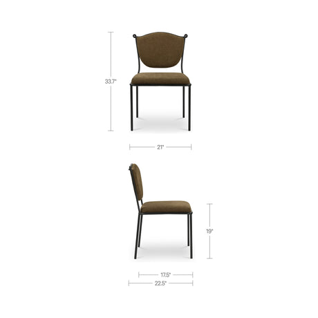 Ferris Green Dining Chair by MOES at Eve Furniture