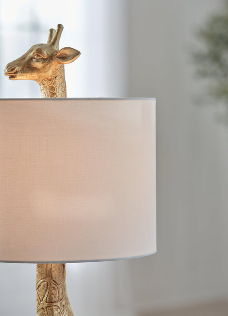 Ferrison Gold Finish Table Lamp by Ashley at Eve Furniture