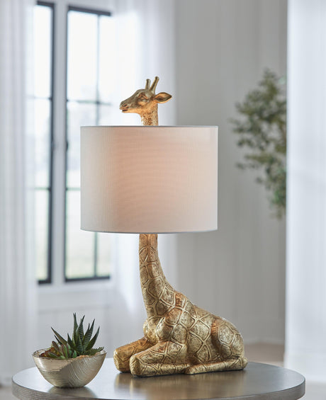 Ferrison Gold Finish Table Lamp by Ashley at Eve Furniture