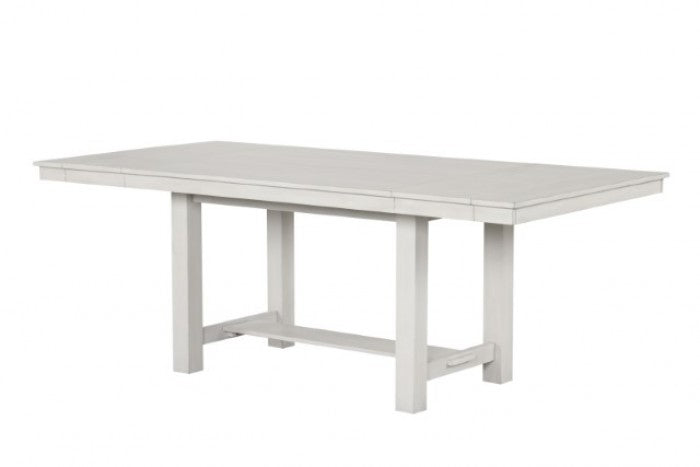 Ferrone Rustic White Oak 7-Piece Dining Table Set by Furniture of America at Eve Furniture