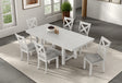 Ferrone Rustic White Oak Dining Table by Furniture of America at Eve Furniture
