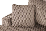 Ferryhill Light Brown 2-Arm Chaise by Furniture of America at Eve Furniture