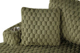 Ferryhill Olive Green 2-Arm Chaise by Furniture of America at Eve Furniture