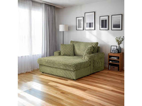 Ferryhill Olive Green 2-Arm Chaise by Furniture of America at Eve Furniture