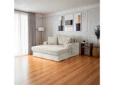 Ferryhill Taupe 2-Arm Chaise by Furniture of America at Eve Furniture