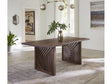 Fevano Solid Wood Rectangular Dining Table in Smoked Brown by Modus Furniture at Eve Furniture
