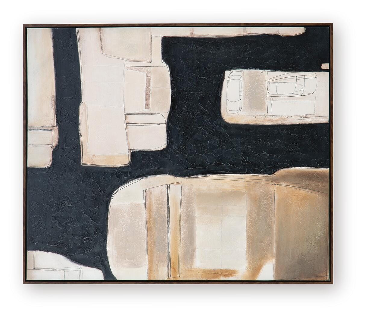 Feyville Black/Brown/Cream Wall Art by Ashley at Eve Furniture