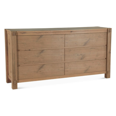 Flagstaff 72" Dresser in Natural Distressed Oak by Home Trends & Design at Eve Furniture