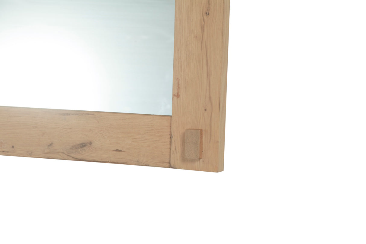 Flagstaff 48" Mirror in Natural Distressed Oak by Home Trends & Design at Eve Furniture